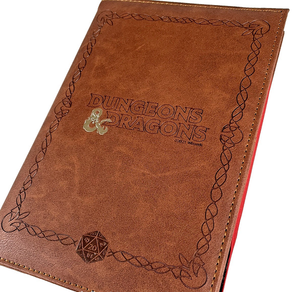 Dungeons & Dragons Embossed Brown Faux Leather Journal Book Cover Official D&D - Picture 5 of 9
